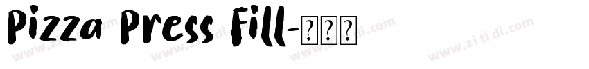 Pizza Press Fill字体转换